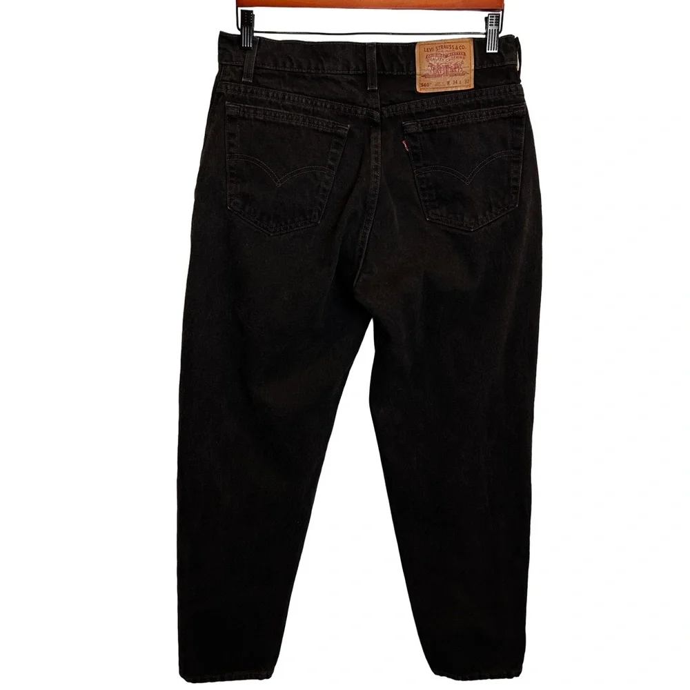 Levi's 560 Mom Jean Vintage 98 Black Jeans‎  made in USA 34